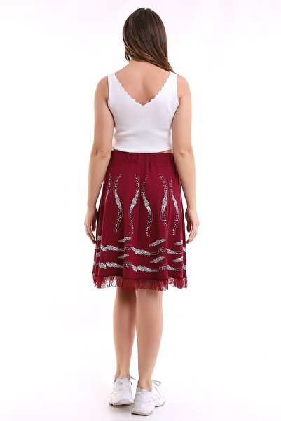 akgül giyim Summer Printed Lace Skirt Model