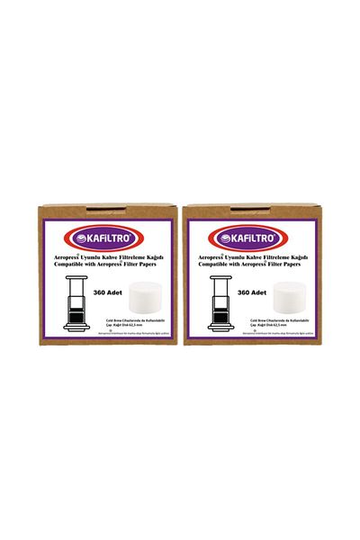 Kafiltro Aeropress Compatible Coffee Filter 2 Pack - 720a Det