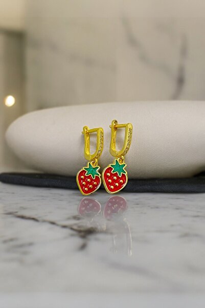 ADA LİFE GÜMÜŞ 925 Ayar Gümüş Çilek Model Küpe