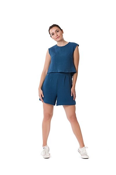 Gleam Atelier Müslin Şort, %100 Müslin Pamuk