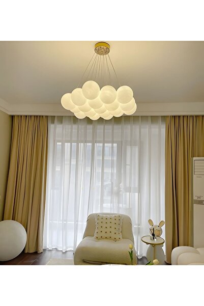 RONİSU AYDINLATMA 19'lu Cam Küre Asılı Oturma Odası