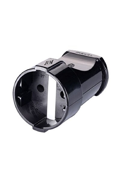 Genel Markalar Topraklı Dişi Fiş Siyah Sert Plastik