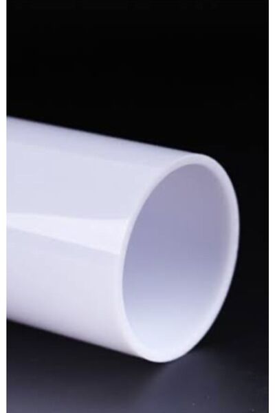 ipeksi pleksi AKRİLİK YUVARLAK BORU BEYAZ 100/94 50 CM