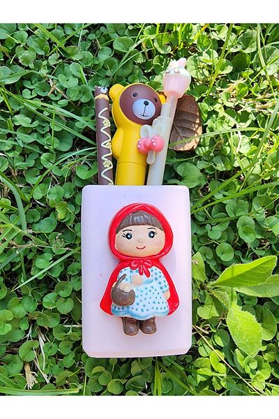Rota Hediyelik Θήκη για στυλό για κορίτσια - Red Cap, Organizer μολυβοθήκης για παιδιά