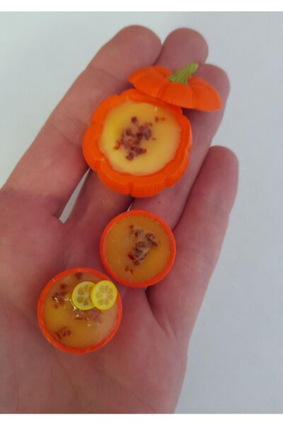 SYLVANIAN FAMILIES El Yapımı Fimo Miniatur Balkabak Corba Set