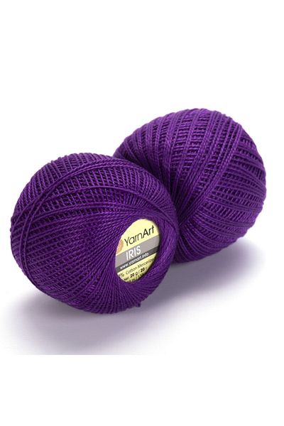 Yarnart Iris - Mercerized Lace Νήμα Μωβ-919