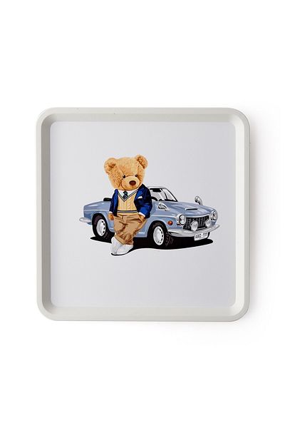 ZucciHome صينية مربعة من Zucci Home Teddy Bear - 32,5x32,5 سم