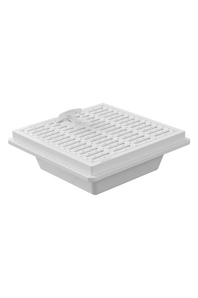 LUX WARES 40*40 Scurgator de podea cu inimă de parfum / cu grilă