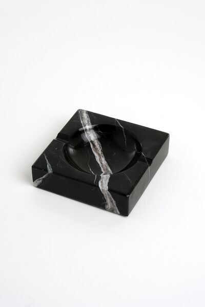 Marble Home Concept Mermer Siyah Kare Küllük