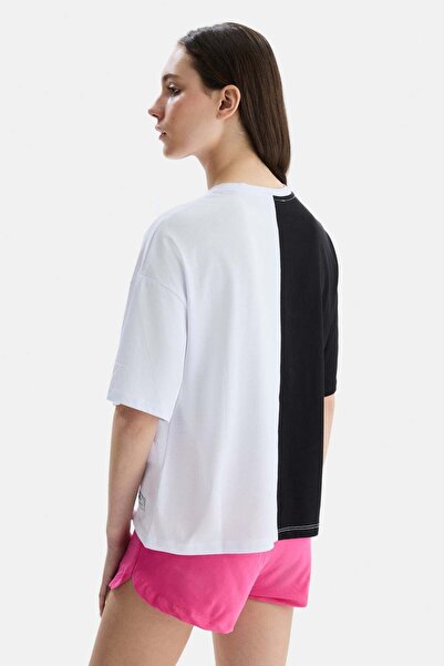 UCLA Γυναικείο μπλουζάκι FELIZ Black Crew Neck με κέντημα