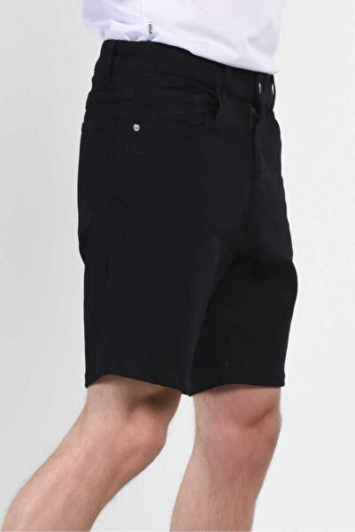 UCLA Darrel Black Embroidered Standard Men's Denim Shorts