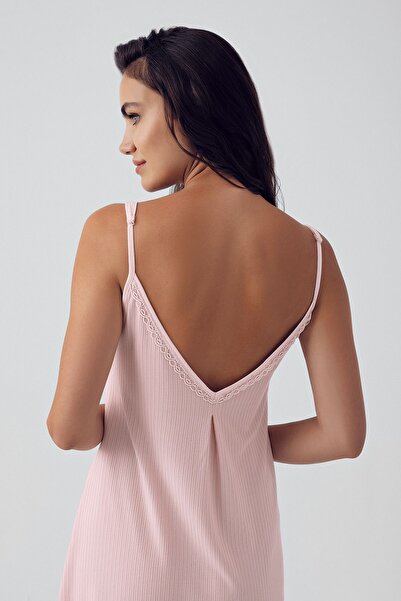 Artış Flexible Viscous Short Strap Women's Dressing Gown and Nightgown Set