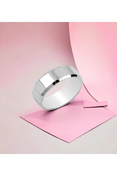 Alyans Gümüş Evi 6 Mm Kesik Erkek Kadın Alyans