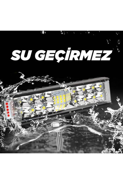 C9 High-tech Premium Kırmızı Mavi Beyaz Flaşlı Traktör Led Lamba, Sis Farı Ve Çalışma Lambası 1 Adet