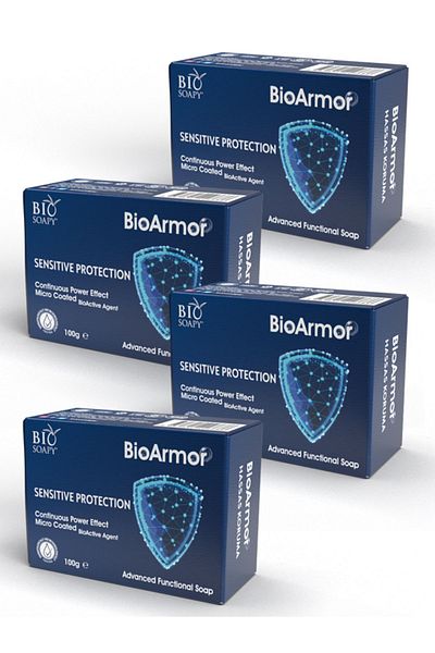 Biosoapy 100 جرام × 4 صابون طبيعي بيوارورم (نظافة وحماية ومضاد للبكتيريا وتنظيف)