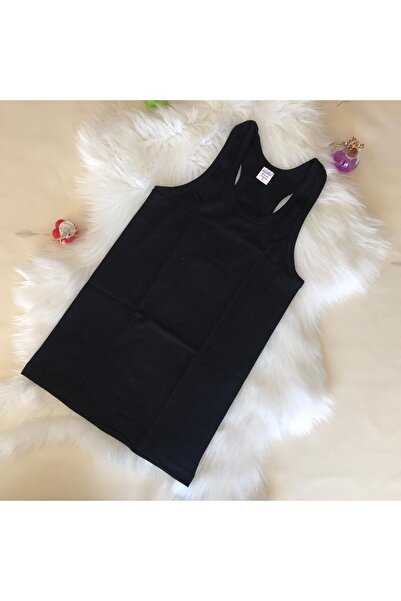 Sedef Yıldızı Sporcu - Yüzücü - Sırtı Çapraz Atlet 3'lü Siyah - Beyaz - Gri