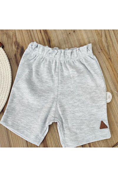 Bebella Gray 2-Piece Set for Baby Boy Girl - Short Sleeve Summer Printed Gift Top and Bottom Set 6-18 Months