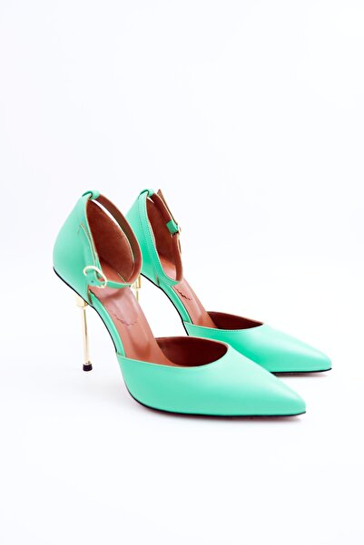 Tenau Ženske cipele na petu od prave kože