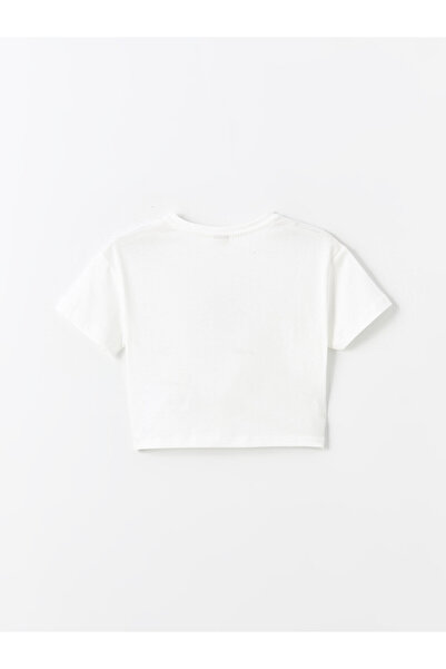 LC Waikiki Dívčí triko Crew Neck - potištěné, krátký rukáv