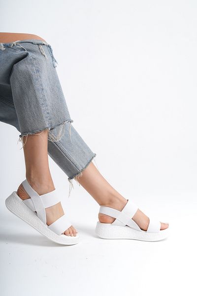 Shoesers Orthopedic Women's Sandals - Thick Sole, Double Strap, Elastic Casual Shoes