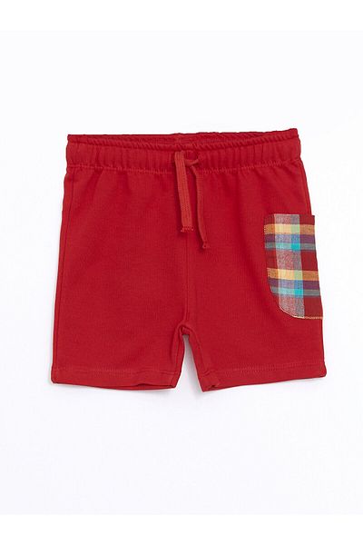 LC Waikiki Plaid Patterned Elastic Waist Shorts for Baby Boy