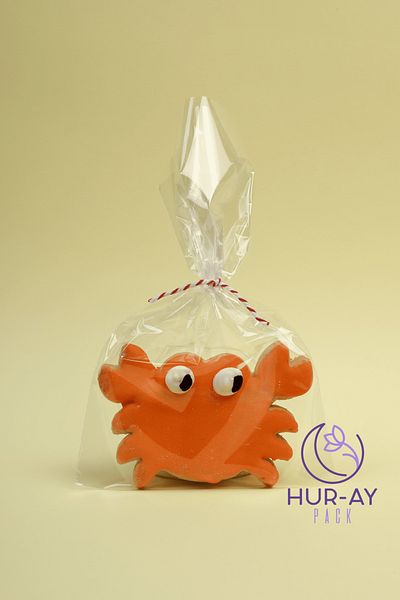 HUR-AY PACK 50 PIECES Transparent OPP Bags - 13X20 CM / WITHOUT BAND, Shiny Gelatin, Cookie and Confectionery Bag