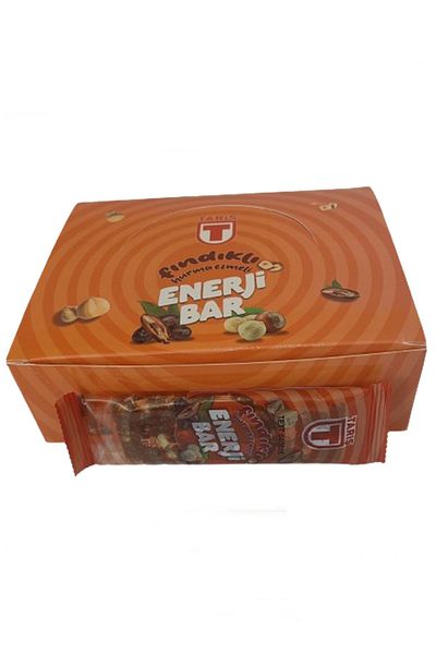 Tariş 24 Pack Energy Bar with Date Paste and Hazelnut - 30 Gr