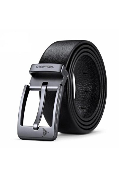 William Polo Curea pentru bărbați din piele naturală italiană de 120 cm