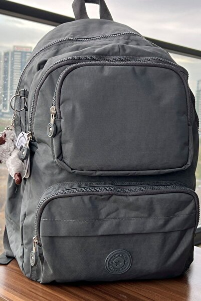 NEMO BAGS Unisex Gray Sırt Çantası Okul Çantası Laptop Ve Seyahat Çantası Su ...