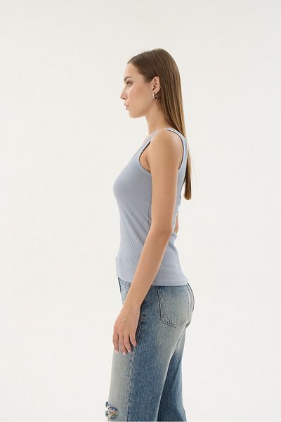 Sevim 16157 Model Women's Fittili Square Collar Sleeveless T-shirt