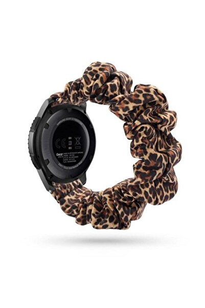 Schulzz Samsung Gear S3 Huawei Watch Gt2 Elastik Leopar Kordon Kayış