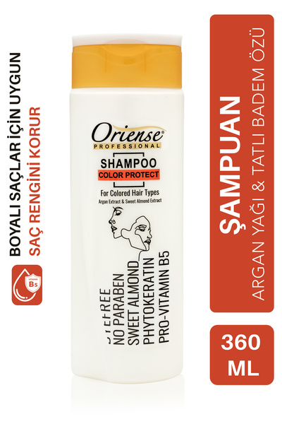 360ml Şampuan Renk Koruyucu - Badem Ve Argan Özlü - Paraben Içermez