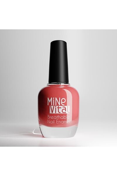 Minevital Coral Heart - Nefes Alan Oje, Breathable, Water Permeable (F6345, O2 MATRİX) Turuncu, Mercan Rengi