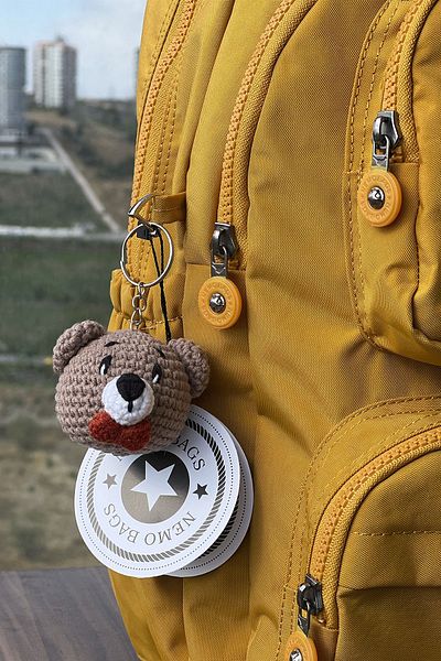NEMO BAGS Unisex Mustard Backpack School Bag Laptop and Travel Bag Waterproof, 40x30cm