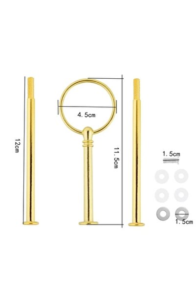 Şenhomee Epoksi Kalıp Kek Stant Bağlantı Aparatı Paketi Gold