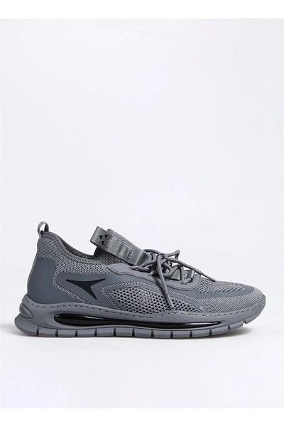 Bulldozer 231451 Gray Men's Knitwear Sneakers - Memory Sole, Flexible and Comfortable Sports Shoes