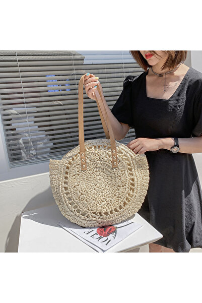 Choice Summer Round Straw Bags for Women Rattan Shoulder Bag Travel Handmade Woven Beach Handbags Female...