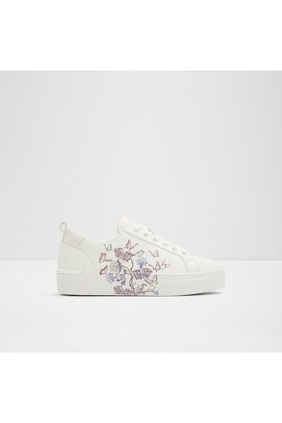 Aldo Meadow White Sports Shoes For Women