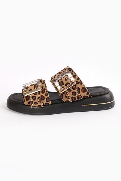 Liza Shoes Olivia Women's Belted Slippers - A006-K1065