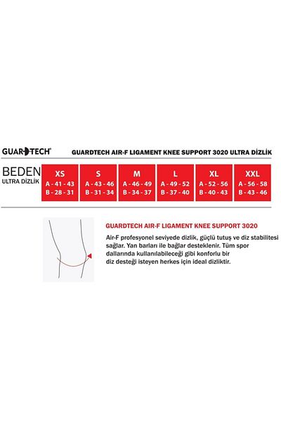 Guardtech Air-F Ligament Knee Support Ultra Knee Brace XXL