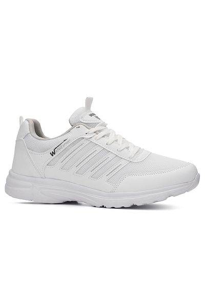 İmerShoes Λευκό Sneaker - Casual, Plus Size, Lace Up και άνετα αθλητικά παπούτσια που αναπνέουν 2080
