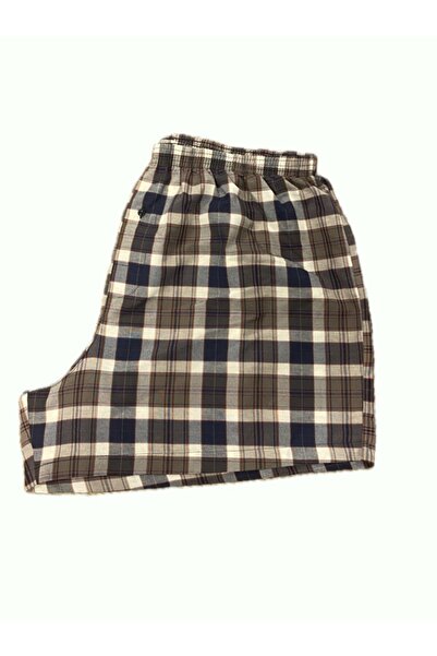 BICCA Ανδρικά εσώρουχα μπόξερ Premium Comfort Series, βαμβακερά καρό, συσκευασία 3 τεμαχίων - Μαύρο καφέ καρό