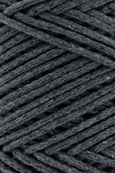 SENSY Dark Gray Macrame String - 2mm Cotton Chain Bag, Supla String Cotton String
