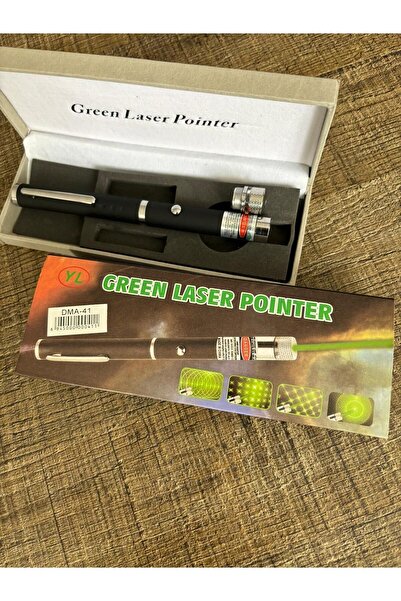 DİBA AVM Yeşil Renk Lazer Pointer Güçlü Cep Kalem Tip Sunum Ve Outdoor Uyumlu