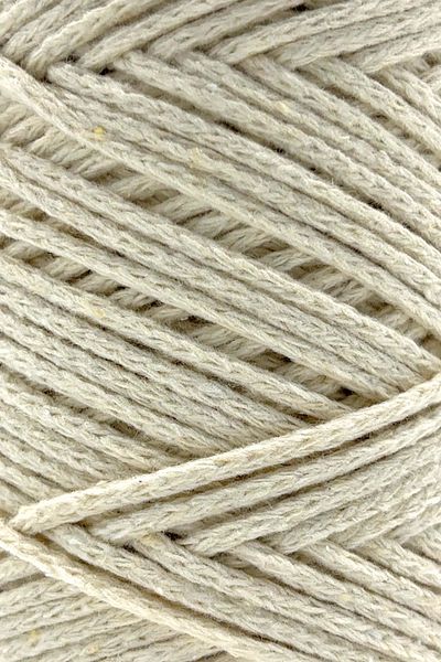 SENSY 2mm Ecru Cotton Chain Macrame Bag - Premium Cotton Rope Supla Lanyard