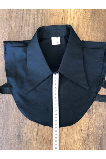 mirach Μαύρος γιακάς μίνι πουκάμισου - Αμάνικο και λεπτό ελαστικό μοντέλο U Άνετο γιακά λαιμού