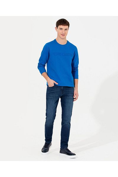 Pierre Cardin Ανδρικό παντελόνι Navy Blue Denim