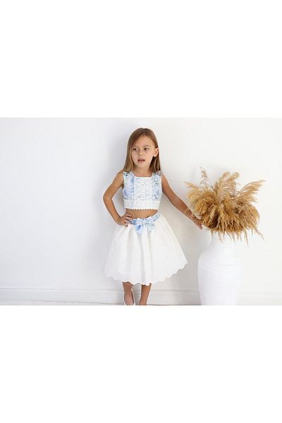 RAPAPA Girl's Crop Bustier Set with Skirt - 0660-M