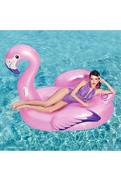 Oyuncakmatik Bestway Büyük Boy Flamingo Binici Deniz Yatağı 173 x 70cm