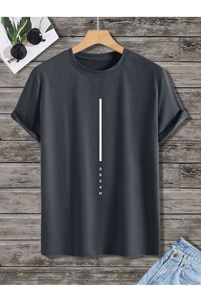 MOONBULL Ανδρικό μπλουζάκι Oversize με εμπριμέ Vertical Dream